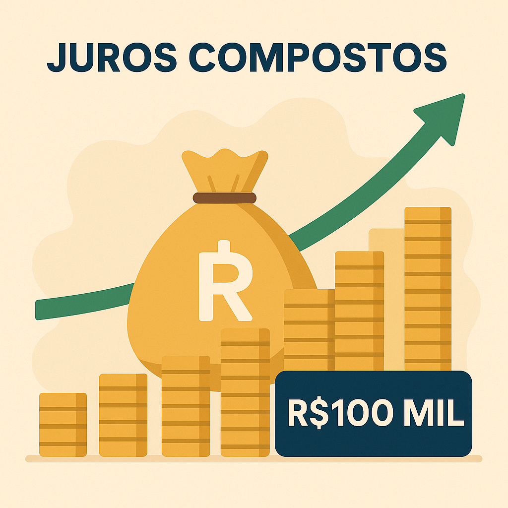 Leia mais sobre o artigo Juros compostos: como R$100 mil investidos mudam sua trajetória financeira