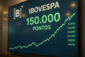 Leia mais sobre o artigo Ibovespa B3 atinge 150 mil pontos: marco histórico da bolsa